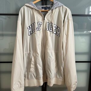 Tommy Hilfiger Men's Cream Windbreaker